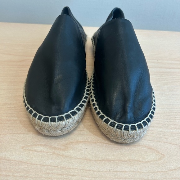 Vince size 6 NWT (no box bottom stickers still affixed)Black leather Espadrilles - Picture 10 of 15